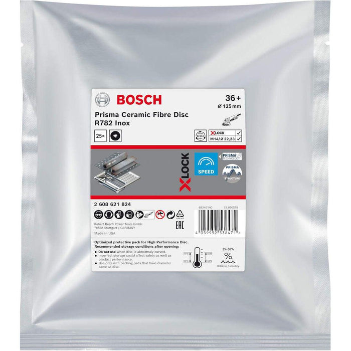 Bosch X-LOCK fiber disk R782 125 mm G36 pakovanje od 25 kom. - 2608621824 Pribor BOSCH Madras doo Beograd