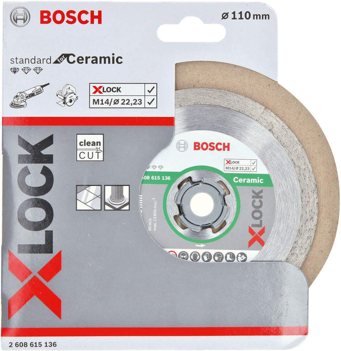 Bosch X-LOCK Standard for Ceramic dijamantska rezna ploča 110x22,23x1,6x7,5 - 2608615136 Dijamantska rezna ploča BOSCH BOSCH-2608615136 Madras doo Beograd