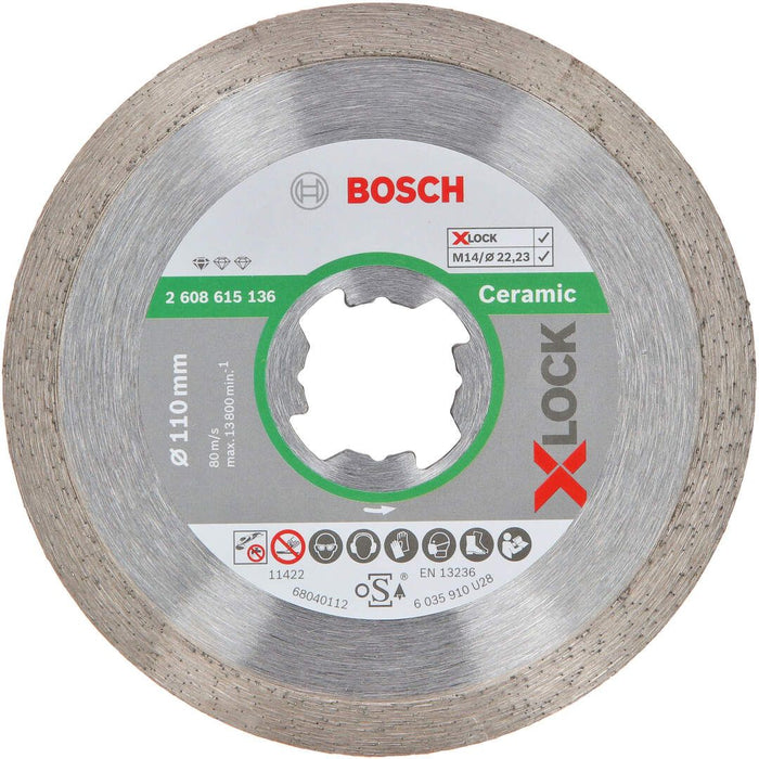 Bosch X-LOCK Standard for Ceramic dijamantska rezna ploča 110x22,23x1,6x7,5 - 2608615136 Dijamantska rezna ploča BOSCH BOSCH-2608615136 Madras doo Beograd