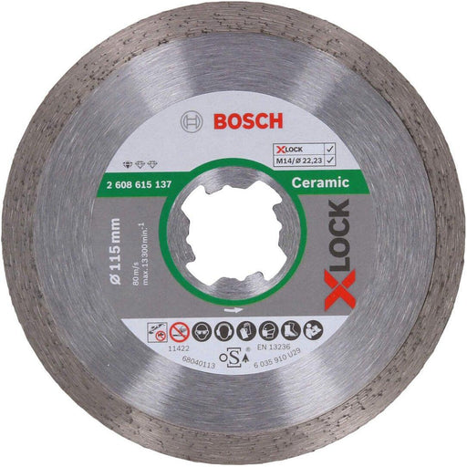 Bosch X-LOCK Standard for Ceramic dijamantska rezna ploča 115x22,23x1,6x7 - 2608615137 Dijamantska rezna ploča BOSCH BOSCH-2608615137 Madras doo Beograd