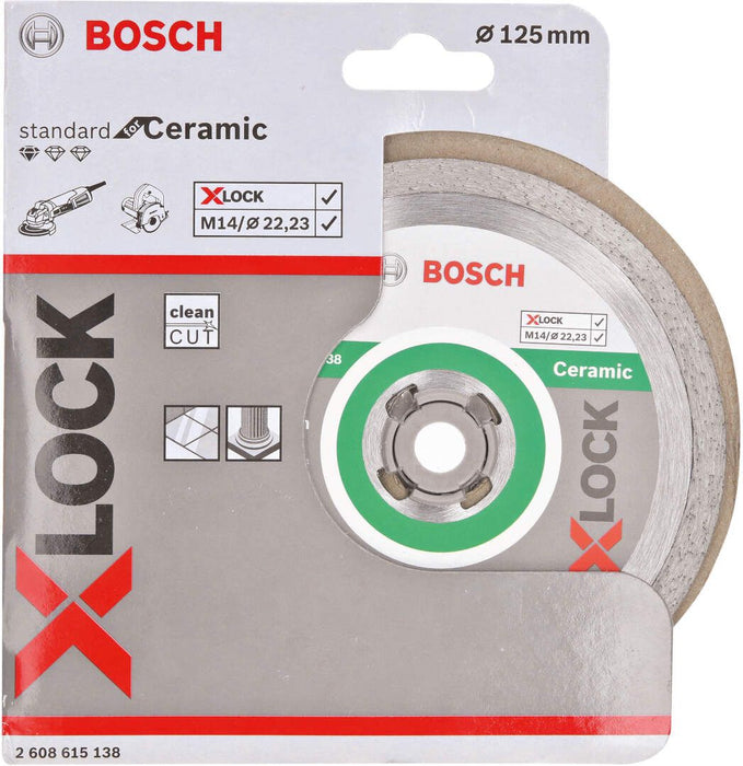 Bosch X-LOCK Standard for Ceramic dijamantska rezna ploča 125x22,23x1,6x7 - 2608615138 Dijamantska rezna ploča BOSCH BOSCH-2608615138 Madras doo Beograd