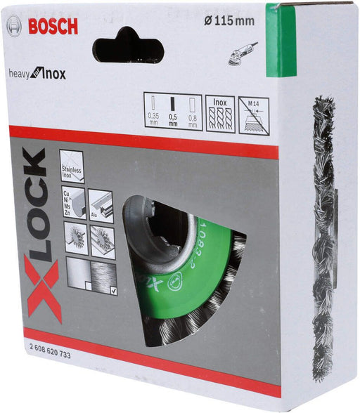 Bosch X-LOCK točak od pletene žice, 115 nerđajući čelik - 2608620733 Pribor BOSCH BOSCH-2608620733 Madras doo Beograd