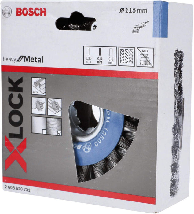 Bosch X-LOCK točak od talasaste žice 115, čelični - 2608620731 Pribor BOSCH BOSCH-2608620731 Madras doo Beograd