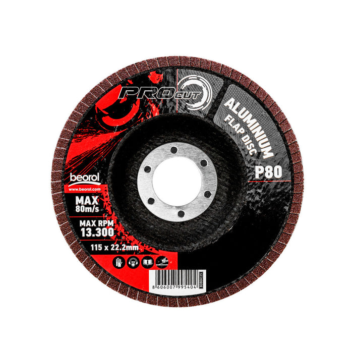 Brusni disk aluminijum, granulacija 80, ø115mm (BD80A115) Brusni disk za aluminijum BEOROL BD80A115 Madras doo Beograd