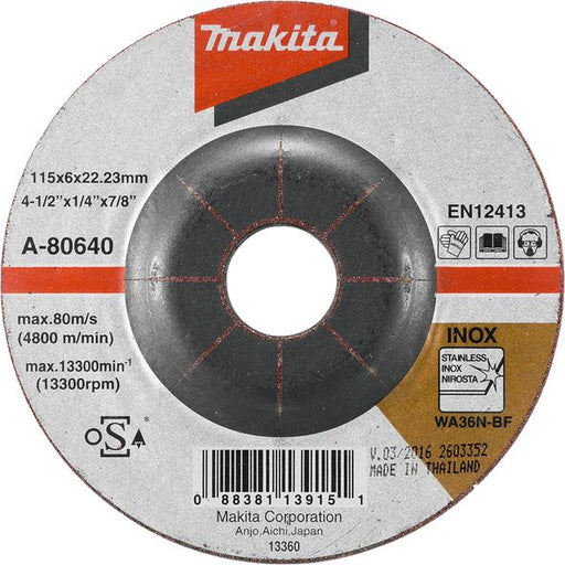 Brusni disk sa presovanim centrom Makita A-80640 Brusni disk MAKITA Madras doo Beograd