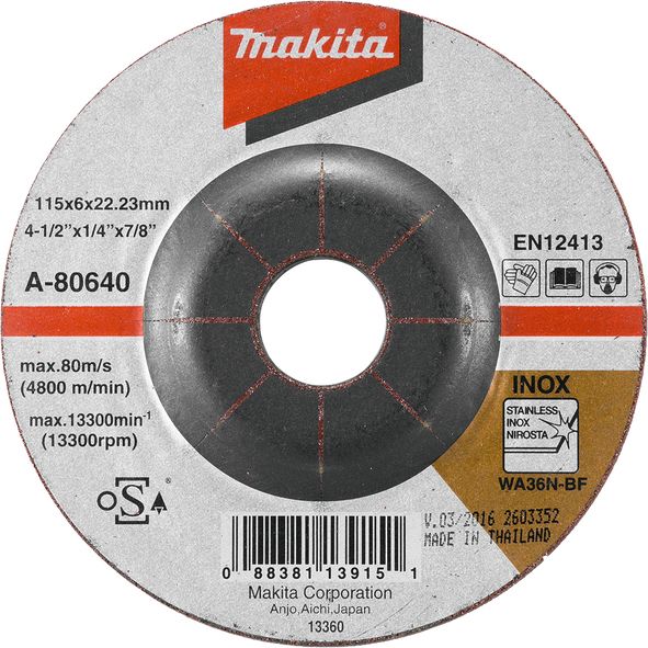 Brusni disk sa presovanim centrom Makita A-80640 Brusni disk MAKITA Madras doo Beograd