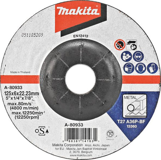 Brusni disk sa presovanim centrom Makita A-80933 Brusni disk MAKITA Madras doo Beograd