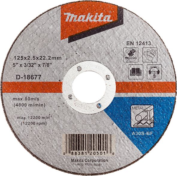 Brusni disk sa presovanim centrom Makita D-18677 Brusni disk MAKITA Madras doo Beograd