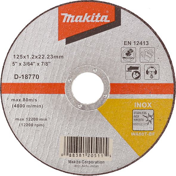 Brusni disk sa presovanim centrom Makita D-18770 Brusni disk MAKITA Madras doo Beograd