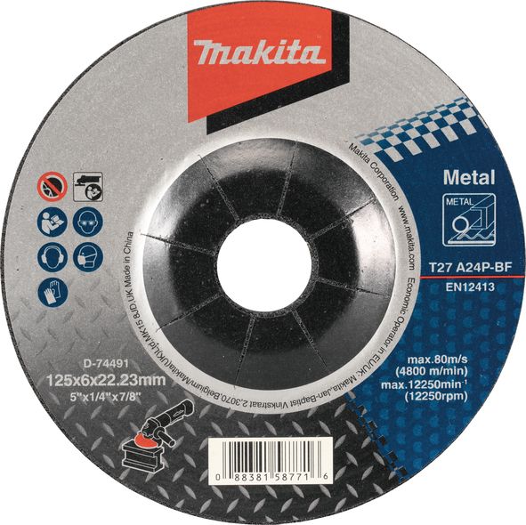 Brusni disk sa presovanim centrom Makita D-74491 Brusni disk MAKITA D-74491 Madras doo Beograd