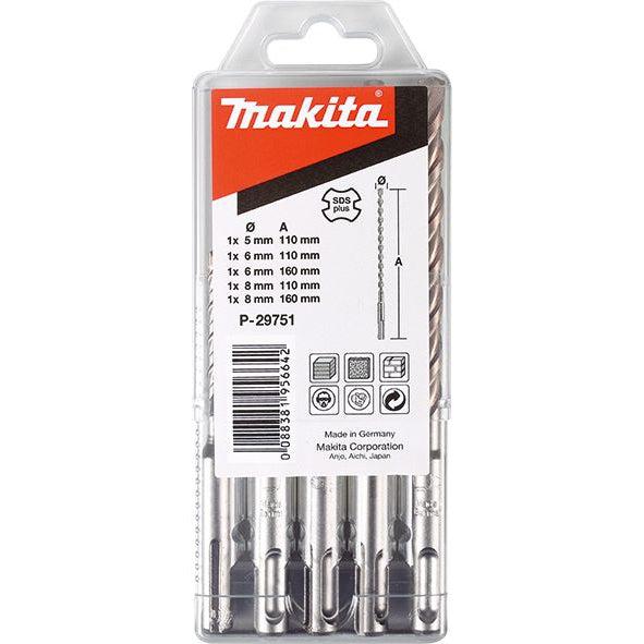 Burgija SDS-Plus komplet od 5 komada Makita P-29751 Komplet burgija MAKITA Madras doo Beograd