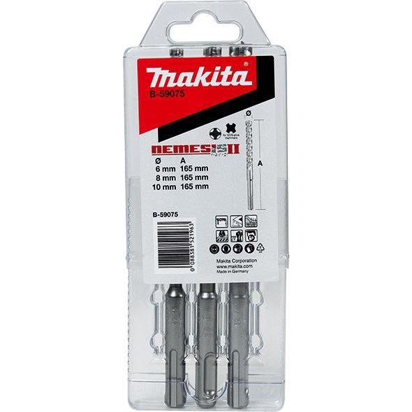 Burgija SDS-Plus Nemesis komplet od 3 komada Makita B-59075 Set burgija SDS Plus MAKITA Madras doo Beograd