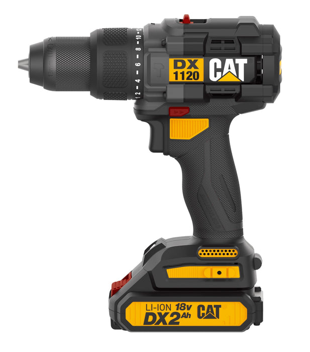 CAT aku-vibraciona bušilica zavrtač DX1120 18V Aku vibraciona bušilica - odvrtač CAT Madras doo Beograd