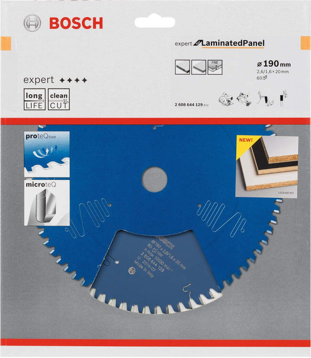 Cirkularna testera za ivericu 190 x 20 x 2,6 mm, 60ATB Bosch (2608644129) Pribor BOSCH BOSCH-2608644129 Madras doo Beograd