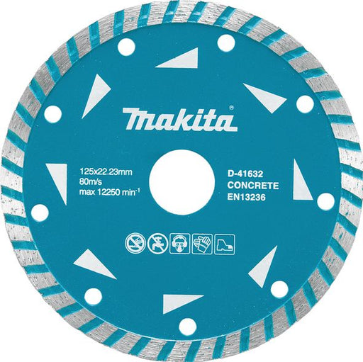 Dijamantski list sa talasastim oblikom za suvo rezanje 125x22.23mm Makita D-41632 Pribor MAKITA Madras doo Beograd