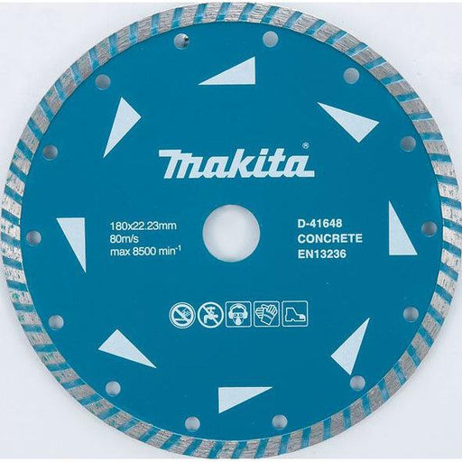 Dijamantski list sa talasastim oblikom za suvo rezanje (keramika, mermer) 180mmx22.23mm Makita D-41648 Pribor MAKITA Madras doo Beograd