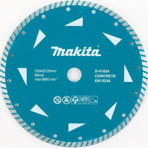 Dijamantski list sa talasastim oblikom za suvo rezanje (keramika, mermer) 230x22,23mm Makita D-41654 Pribor MAKITA Madras doo Beograd