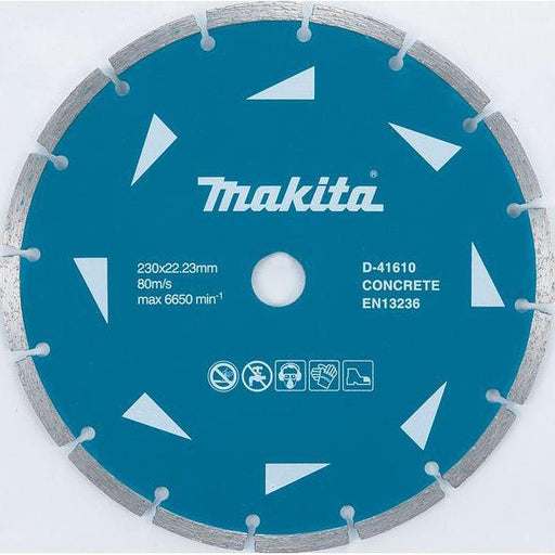 Dijamantski segmentni list za beton za suvo rezanje 230x22,23mm Makita D-41610 Pribor MAKITA Madras doo Beograd