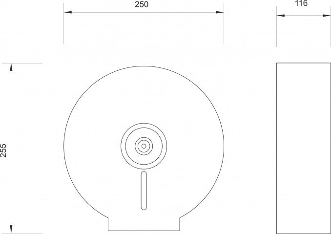 Dispanzer toalet papira PROCLEAN inox mat veliki (PC-01-102M) Dispanzeri Proclean Madras doo Beograd