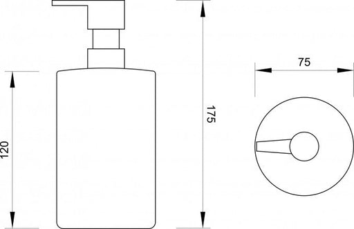 Dozer sapuna MINOTTI stojeći (W7200) Dozeri tečnog sapuna Minotti W7200 Madras doo Beograd