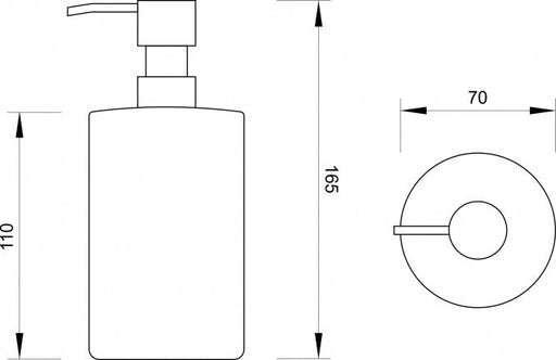 Dozer sapuna MINOTTI stojeći zeleni (G6400) Dozeri tečnog sapuna Minotti G6400 Madras doo Beograd