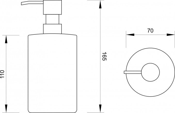 Dozer sapuna MINOTTI stojeći zeleni (G6400) Dozeri tečnog sapuna Minotti G6400 Madras doo Beograd