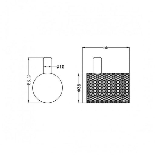 Držač bade mantila CONCEPT DIAMOND mat crni (C-03-351MC) Držači bade mantila Concept C-03-351MC Madras doo Beograd