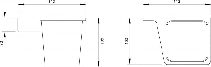 Držač čaše CONCEPT LINEA (C-03-101) Držači četkica za zube - čaše Concept C-03-101 Madras doo Beograd