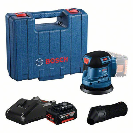 Ekscentar brusilica Bosch GEX 185-Li 1x4.0 Ah u koferu (06013A5021) Aku ekscentar brusilica BOSCH BOSCH-06013A5021 Madras doo Beograd