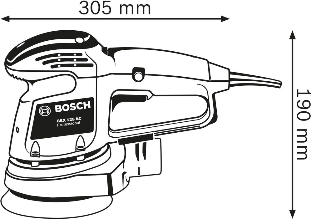 Ekscentar brusilica Bosch GEX 34-125 (0601372300) Ekscentar brusilica BOSCH BOSCH-0601372300 Madras doo Beograd