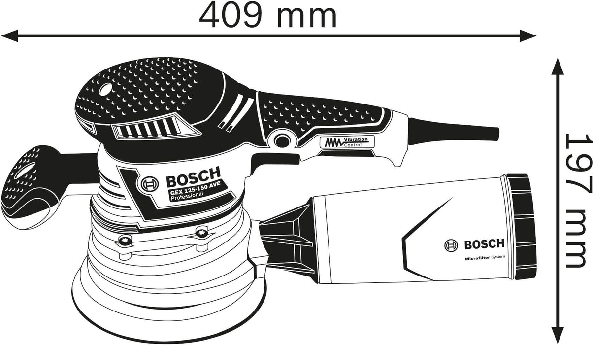 Ekscentar brusilica Bosch GEX 40-150 (060137B202) Ekscentar brusilica BOSCH BOSCH-060137B202 Madras doo Beograd