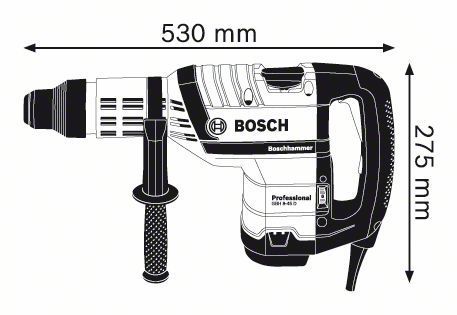 Elektro-pneumatski čekić Bosch GBH 8-45 D, SDS-max (0611265100) SDS Max bušilica štemarica BOSCH BOSCH-0611265100 Madras doo Beograd