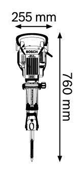 Elektro-pneumatski čekić za razbijanje Bosch GSH 16-28; šestostrani prihvat 28mm (0611335000) Štemarica šestougaoni prihvat BOSCH BOSCH-0611335000 Madras doo Beograd