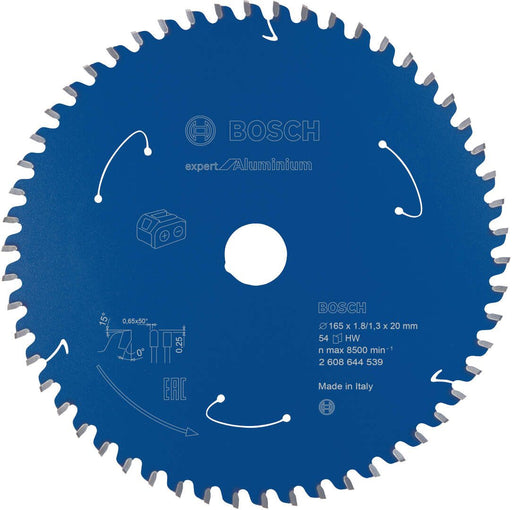 Expert for Aluminium list kružne testere za akumulatorske testere 165x1,8x20 T54 (2608902120) List kružne testere BOSCH Madras doo Beograd