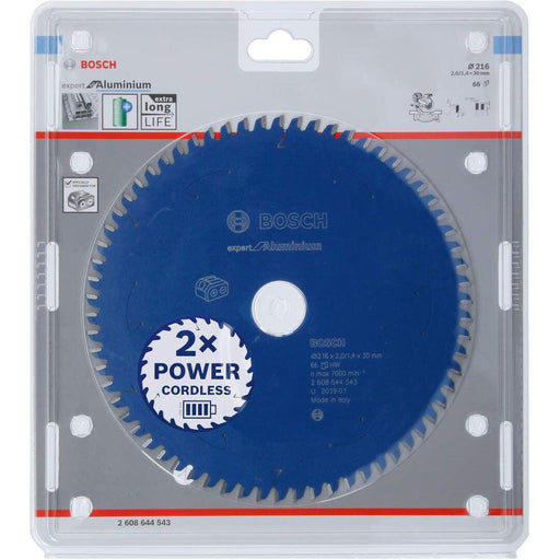 Expert for Aluminium list kružne testere za akumulatorske testere 216x2,0x30 T66 List kružne testere BOSCH BOSCH-2608644543 Madras doo Beograd