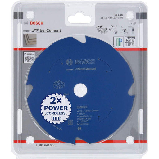 Expert for Fibre Cement list kružne testere za akumulatorske testere 165x1,8x20 T4 List kružne testere BOSCH BOSCH-2608644555 Madras doo Beograd