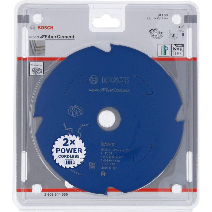 Expert for Fibre Cement list kružne testere za akumulatorske testere 190x1,8x30 T4 List kružne testere BOSCH BOSCH-2608644556 Madras doo Beograd