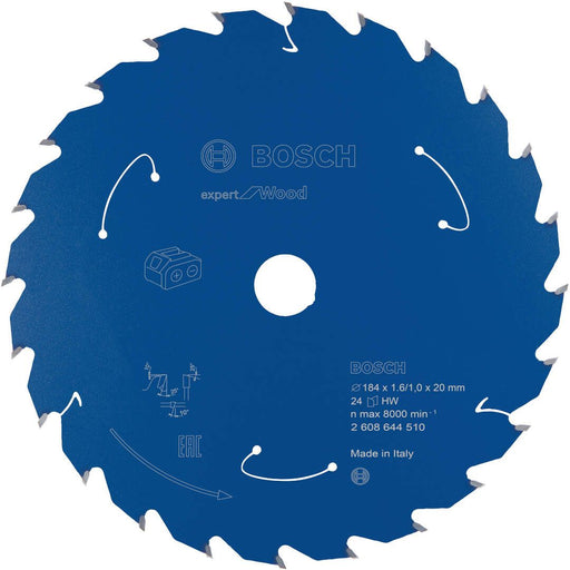 Expert for Wood list kružne testere za akumulatorske testere 184x1,6x20 T24 List kružne testere BOSCH BOSCH-2608644510 Madras doo Beograd