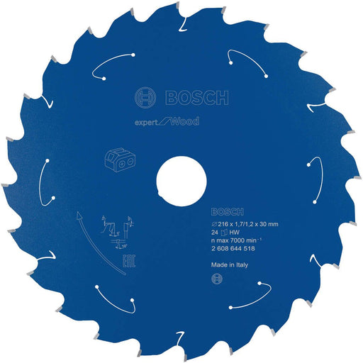 Expert for Wood list kružne testere za akumulatorske testere 216x1,7x30 T24 List kružne testere BOSCH Madras doo Beograd