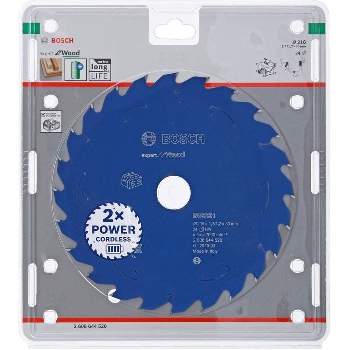 Expert for Wood list kružne testere za akumulatorske testere 216x1,7x30 T24 List kružne testere BOSCH BOSCH-2608644520 Madras doo Beograd