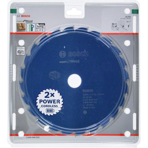 Expert for Wood list kružne testere za akumulatorske testere 250x2,1x30 T24 List kružne testere BOSCH BOSCH-2608644522 Madras doo Beograd