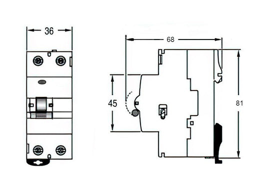 FID SKLOPKA 2P 40/0.03A ACTI 9 K60N SCHNEIDER A9Z05240 Elektromaterijal Schneider Electric Madras doo Beograd