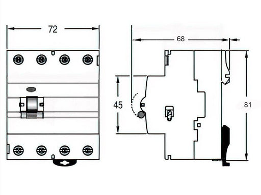 FID SKLOPKA 4P 25/0.5A ACTI 9 K60N SCHNEIDER Elektromaterijal Schneider Electric Madras doo Beograd