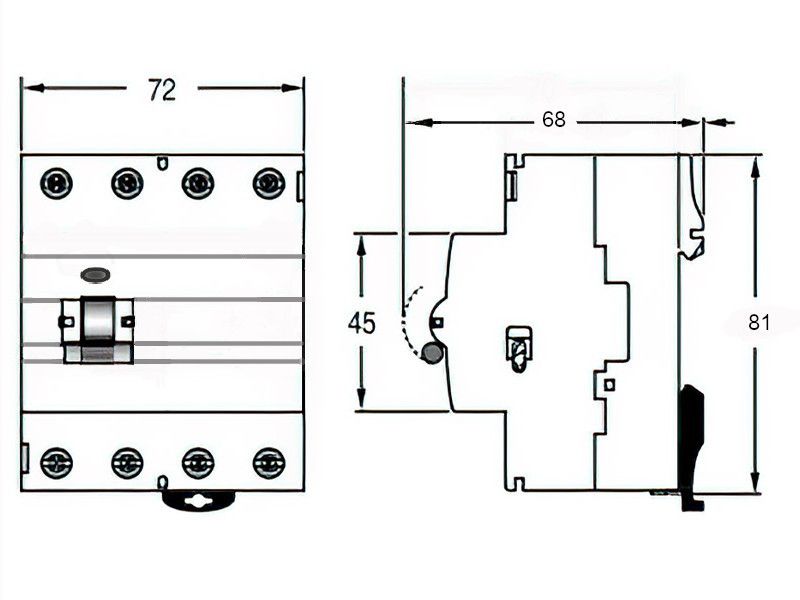 FID SKLOPKA 4P 63/0.3A ACTI 9 K60N SCHNEIDER A9Z06463 Elektromaterijal Schneider Electric Madras doo Beograd