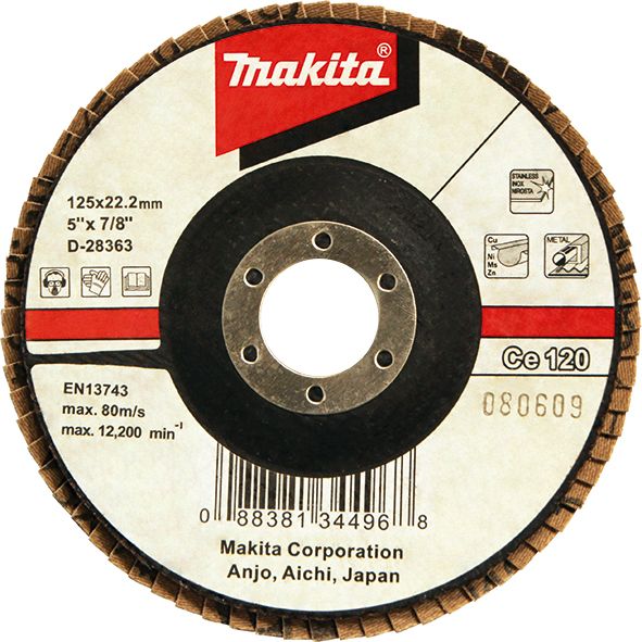 Flap Disc Fiberglass backing/Angled Makita D-28363 Pribor MAKITA Madras doo Beograd