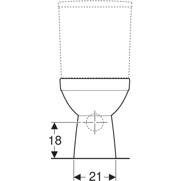 GEBERIT SELNOVA SQUARE WC SOLJA ZA MONOBLOK - PODNA RIMFREE (501.563.01.7) WC SOLJA GEBERIT 501.563.01.7 Madras doo Beograd