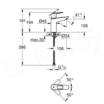 GROHE BAULOOP SLAVINA ZA LAVABO M 23917001 Baterije za lavabo Grohe 23917001 Madras doo Beograd