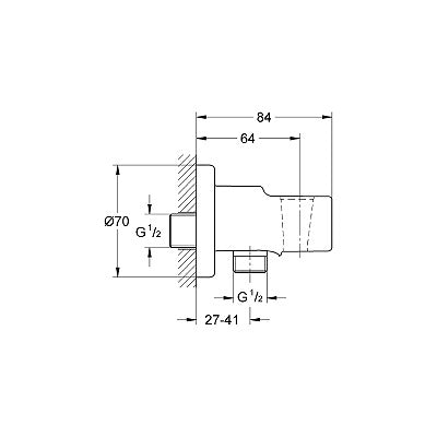 GROHE DRZAC TUS RUCICE 28628000 Držači tuš ručice Grohe 28628000 Madras doo Beograd