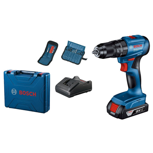 GSB 185-Li aku vibraciona srafilica +18V 1x2,0 Ah+23-delni set pribora u koferu Bosch (06019K3102) Aku vibraciona bušilica - odvrtač BOSCH BOSCH-06019K3102 Madras doo Beograd