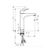HANSGROHE FOCUS 190 SLAVINA ZA LAVABO 31608000 Baterije za lavabo Hansgrohe Madras doo Beograd